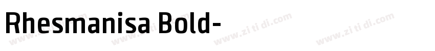Rhesmanisa Bold字体转换